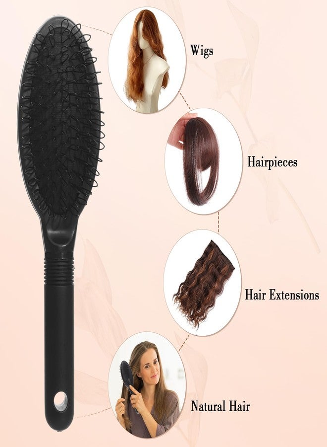 obeoby 3Pcs Wig Brush Comb Set, Loop Wig Brush Hair Extension Wide-Tooth and Edge Combs for Human Wigs and Synthetic Extension - Image 5